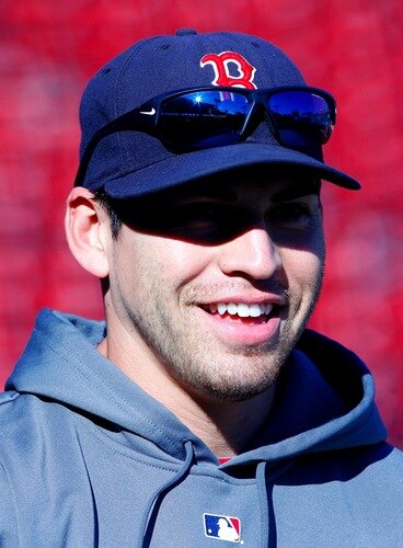 BOSTON - OCTOBER 11:  Jacoby Ellsbury #46 of the Boston Red Sox looks on during batting practice before Game Three of the ALDS against the Los Angeles Angels of Anaheim during the 2009 MLB Playoffs at Fenway Park on October 11, 2009 in Boston, Massachusetts. <br /><br /><span class="help">(Photo by Jim Rogash/Getty Images)</span>