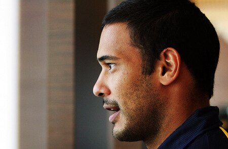 SYDNEY, AUSTRALIA - OCTOBER 13:  Justin Hodges of the Kangaroos talks to the media during an Australian Kangaroos media session at Pullman Hotel on October 13, 2009 in Sydney, Australia.  <br /><br /><span class="help">(Photo by Robert Gray/Getty Images)</span>