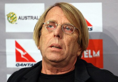 MELBOURNE, AUSTRALIA - OCTOBER 13: Oman coach Claude Le Roy talks to the media during an Oman press conference at Etihad Stadium on October 13, 2009 in Melbourne, Australia.  <br /><br /><span class="help">(Photo by Lucas Dawson/Getty Images)</span>