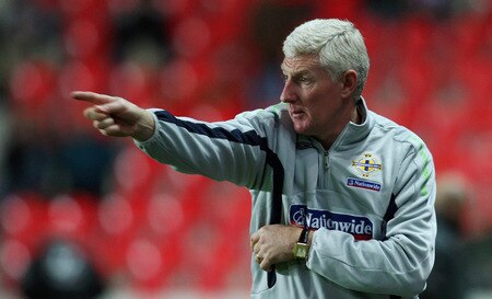 PRAGUE, CZECH REPUBLIC - OCTOBER 14:   Head coach Nigel Worthington of Northern Ireland reacts during the FIFA 2010 World Cup Group 3 Qualifier match between Czech Republic and Northern Ireland at the Synot Tip Arena on October 14, 2009 in Prague, Czech Republic.  <br /><br /><span class="help">(Photo by Alexander Hassenstein/Getty Images)</span>