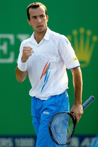 SHANGHAI, CHINA - OCTOBER 15:  Radek Stepanek of the Czech Republic celebrates a point against Stanilas Wawrinka of Switzerland during day five of the 2009 Shanghai ATP Masters 1000 at Qi Zhong Tennis Centre on October 15, 2009 in Shanghai, China.  <br /><br /><span class="help">(Photo by Matthew Stockman/Getty Images)</span>