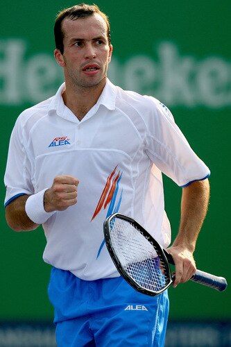SHANGHAI, CHINA - OCTOBER 15:  Radek Stepanek of the Czech Republic celebrates a point against Stanilas Wawrinka of Switzerland during day five of the 2009 Shanghai ATP Masters 1000 at Qi Zhong Tennis Centre on October 15, 2009 in Shanghai, China.  <br /><br /><span class="help">(Photo by Matthew Stockman/Getty Images)</span>