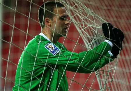 PRAGUE, CZECH REPUBLIC - OCTOBER 14:  David Healy of Northern Ireland reacts during the FIFA 2010 World Cup Group 3 Qualifier match between Czech Republic and Northern Ireland at the Synot Tip Arena on October 14, 2009 in Prague, Czech Republic.  <br /><br /><span class="help">(Photo by Alexander Hassenstein/Getty Images)</span>
