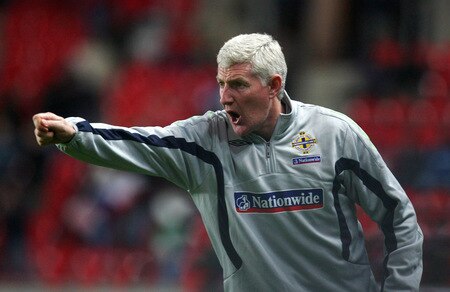 PRAGUE, CZECH REPUBLIC - OCTOBER 14:  Head coach Nigel Worthington of Northern Ireland reacts during the FIFA 2010 World Cup Group 3 Qualifier match between Czech Republic and Northern Ireland at the Synot Tip Arena on October 14, 2009 in Prague, Czech Republic.  <br /><br /><span class="help">(Photo by Alexander Hassenstein/Getty Images)</span>
