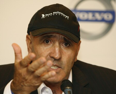 MADRID, SPAIN - OCTOBER 14: Seve Ballesteros of Spain talks to media during the press conference of the Volvo World Match Play Championship 2009 presentation at Intercontinental Hotel on October 14, 2009 in Madrid, Spain. Ballesteros, who is recovering from cancer which has left him partially blind in his left eye, is hopeful that he'll be able to take part in the upcoming Volvo World Match Play. <br /><br /><span class="help">(Photo by Angel Martinez/Getty Images)</span>
