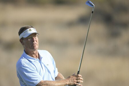 MARBELLA, SPAIN - OCTOBER 16:  Domingo Hospital of Spain plays his tee shot during the first round of the Benahavis Senior Masters at La Quinta Golf & Country Club on October 16, 2009 in Marbella, Spain.  <br /><br /><span class="help">(Photo by Phil Inglis/Getty Images)</span>