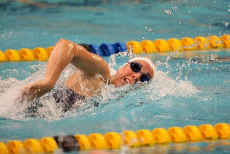 DURBAN, SOUTH AFRICA - OCTOBER 16:  Felicity Galvez of Australia in action during the heats session on Day 1 of the FINA / Arena Swimming World Cup from the Kings Park Aquatic Center on October 16, 2009 in Durban, South Africa. <br /><br /><span class="help">(Photo by Anesh Debiky/Swim SA /Gallo Images/Getty Images)</span>
