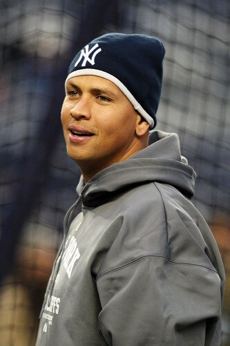 NEW YORK, NY - OCTOBER 16:  Alex Rodriguez #13 of the New York Yankees looks on during warm ups before the game against of the Los Angeles Angels of Anaheim in Game One of the ALCS during the 2009 MLB Playoffs at Yankee Stadium on October 16, 2009 in New York, New York.  <br /><br /><span class="help">(Photo by Nick Laham/Getty Images)</span>