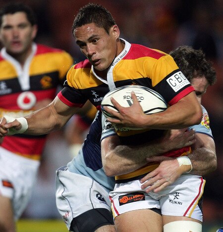 HAMILTON, NEW ZEALAND - OCTOBER 17: Jackson Willison of Waikato makes a break during the Air New Zealand Cup match between Waikato and Northland at Waikato Stadium on October 17, 2009 in Hamilton, New Zealand.  <br /><br /><span class="help">(Photo by Hannah Johnston/Getty Images)</span>