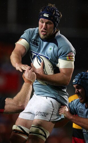 HAMILTON, NEW ZEALAND - OCTOBER 17: Dan Goodwin of Northland wins lineout ball during the Air New Zealand Cup match between Waikato and Northland at Waikato Stadium on October 17, 2009 in Hamilton, New Zealand.  <br /><br /><span class="help">(Photo by Hannah Johnston/Getty Images)</span>
