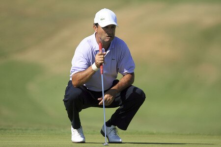 MARBELLA, SPAIN - OCTOBER 17: Jose Rivero of Spain in action during the second round of the Benahavis Senior Masters at La Quinta Golf & Country Club on October 17, 2009 in Marbella, Spain.  <br /><br /><span class="help">(Photo by Phil Inglis/Getty Images)</span>