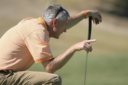 MARBELLA, SPAIN - OCTOBER 17:  Andrew Murray of England in action during the second round of the Benahavis Senior Masters at La Quinta Golf & Country Club on October 17, 2009 in Marbella, Spain.  <br /><br /><span class="help">(Photo by Phil Inglis/Getty Images)</span>
