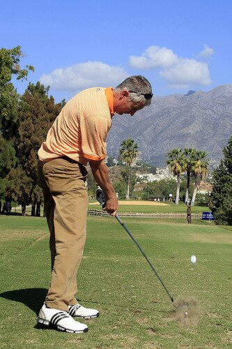 MARBELLA, SPAIN - OCTOBER 17: Andrew Murray of England in action during the second round of the Benahavis Senior Masters at La Quinta Golf & Country Club on October 17, 2009 in Marbella, Spain.  <br /><br /><span class="help">(Photo by Phil Inglis/Getty Images)</span>