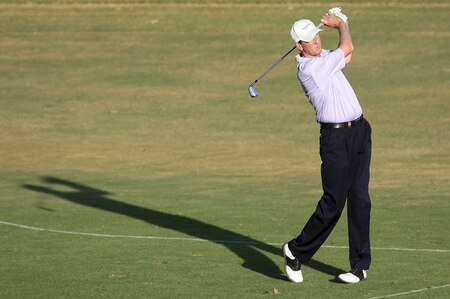 MARBELLA, SPAIN - OCTOBER 17:  Ross Drummond of Scotland in action during the second round of the Benahavis Senior Masters at La Quinta Golf & Country Club on October 17, 2009 in Marbella, Spain.  <br /><br /><span class="help">(Photo by Phil Inglis/Getty Images)</span>