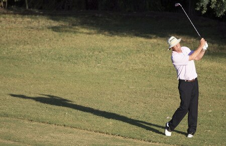 MARBELLA, SPAIN - OCTOBER 17:  Carl Mason of England in action during the second round of the Benahavis Senior Masters at La Quinta Golf & Country Club on October 17, 2009 in Marbella, Spain.  <br /><br /><span class="help">(Photo by Phil Inglis/Getty Images)</span>