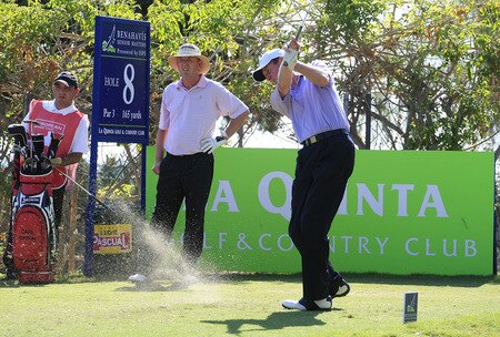 MARBELLA, SPAIN - OCTOBER 17:  Ross Drummond of Scotland in action during the second round of the Benahavis Senior Masters at La Quinta Golf & Country Club on October 17, 2009 in Marbella, Spain.  <br /><br /><span class="help">(Photo by Phil Inglis/Getty Images)</span>