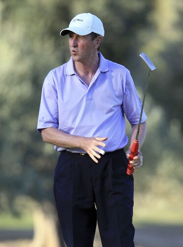 MARBELLA, SPAIN - OCTOBER 17:  Ross Drummond of Scotland in action during the second round of the Benahavis Senior Masters at La Quinta Golf & Country Club on October 17, 2009 in Marbella, Spain.  <br /><br /><span class="help">(Photo by Phil Inglis/Getty Images)</span>
