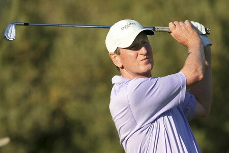 MARBELLA, SPAIN - OCTOBER 17:  Ross Drummond of Scotland in action during the second round of the Benahavis Senior Masters at La Quinta Golf & Country Club on October 17, 2009 in Marbella, Spain.  <br /><br /><span class="help">(Photo by Phil Inglis/Getty Images)</span>