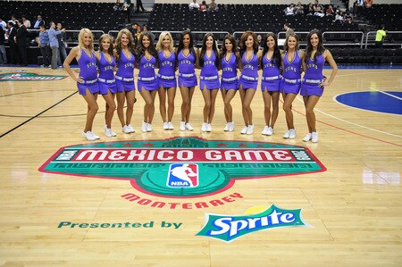 MONTERREY, MEXICO - OCTOBER 18: Dancers of the Phoenix Suns pose for a photo during the game on October 18, 2009 at the Arena Monterrey in Monterrey, Mexico.  <br /><br /><span class="help">(Photo by Jesse D. Garrabrant/NBAE via Getty Images)</span>