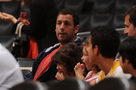 LOS ANGELES - OCTOBER 18:  Actor Adam Sandler attends a game between the Utah Jazz and the Charlotte Bobcats at Staples Center on October 18, 2009 in Los Angeles, California. <br /><br /><span class="help">(Photo by Noah Graham/NBAE via Getty Images)</span>