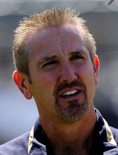 JACKSONVILLE, FL - OCTOBER 18: Head coach Steve Spagnuolo of the St. Louis Rams watches the action during the game against the Jacksonville Jaguars at Jacksonville Municipal Stadium on October 18, 2009 in Jacksonville, Florida. <br /><br /><span class="help">(Photo by Sam Greenwood/Getty Images)</span>
