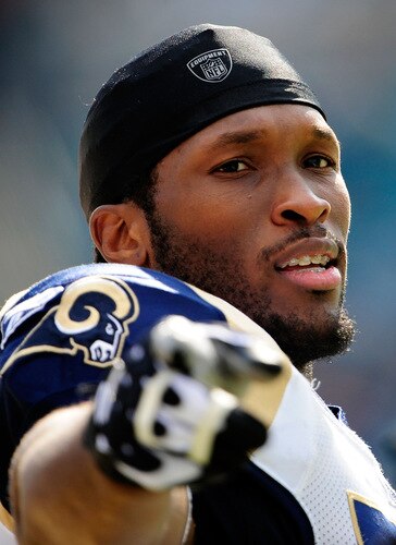 JACKSONVILLE, FL - OCTOBER 18: Alex Barron #70 of the St. Louis Rams points during the game against the Jacksonville Jaguars at Jacksonville Municipal Stadium on October 18, 2009 in Jacksonville, Florida. <br /><br /><span class="help">(Photo by Sam Greenwood/Getty Images)</span>