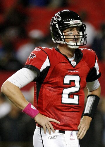 ATLANTA - OCTOBER 18:  Quarterback Matt Ryan #2 of the Chicago Bears warms up before his team takes on the Atlanta Falcons in the game at the Georgia Dome on October 18, 2009 in Atlanta, Georgia. <br /><br /><span class="help">(Photo by Kevin C. Cox/Getty Images)</span>