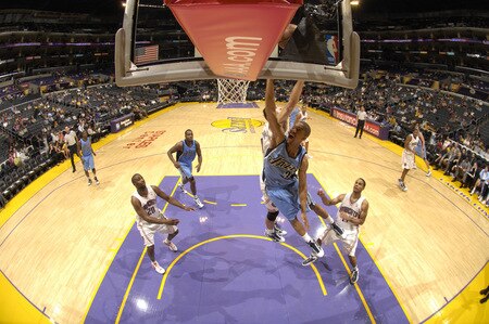 LOS ANGELES - OCTOBER 18:  Eric Maynor #3 of the Utah Jazz dunks against the Charlotte Bobcats at Staples Center on October 18, 2009 in Los Angeles, California. <br /><br /><span class="help">(Photo by Noah Graham/NBAE via Getty Images)</span>
