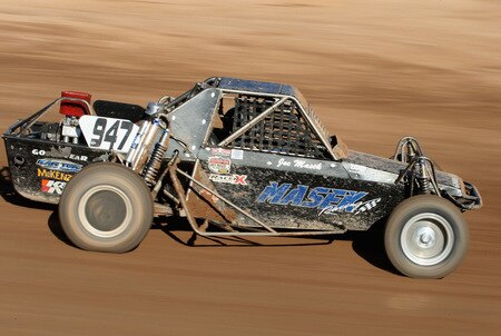 WITTMANN, AZ - OCTOBER 18:  LOORRS unlimited buggy driver Joe Masek competes in the Lucas Oil Off Road Racing Series on October 18, 2009 at the Speedworld Off Road Park in Wittmann, Arizona  <br /><br /><span class="help">(Photo by Christian Petersen/Getty Images)</span>