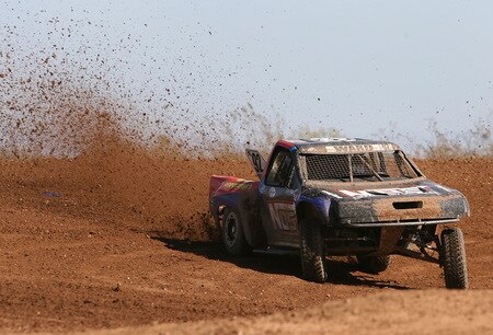 WITTMANN, AZ - OCTOBER 18:  LOORRS super lite driver Brandon Ward competes in the Lucas Oil Off Road Racing Series on October 18, 2009 at the Speedworld Off Road Park in Wittmann, Arizona  <br /><br /><span class="help">(Photo by Christian Petersen/Getty Images)</span>