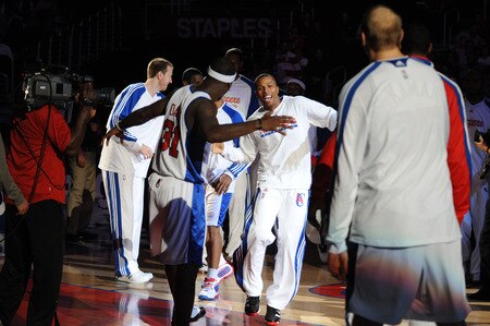 LOS ANGELES - OCTOBER 20:  Sebastian Telfair #3 of the Los Angeles Clippers is introduced in the starting lineups before a game against Maccabi Electra Tel Aviv at Staples Center on October 20, 2009 in Los Angeles, California. <br /><br /><span class="help">(Photo by Noah Graham/NBAE via Getty Images)</span>