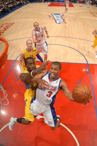 LOS ANGELES - OCTOBER 20:  Sebastian Telfair #3 of the Los Angeles Clippers puts up a shot during a game against Maccabi Electra Tel Aviv at Staples Center on October 20, 2009 in Los Angeles, California. <br /><br /><span class="help">(Photo by Andrew D. Bernstein/NBAE via Getty Images)</span>