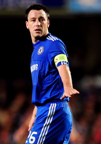 LONDON, ENGLAND - OCTOBER 21: A detailed view of the Chelsea badge and 'Unite Against Racism' captain's armband worn by John Terry during the UEFA Champions League Group D match between Chelsea and Atletico Madrid at Stamford Bridge on October 21, 2009 in London, England.  <br /><br /><span class="help">(Photo by Mike Hewitt/Getty Images)</span>