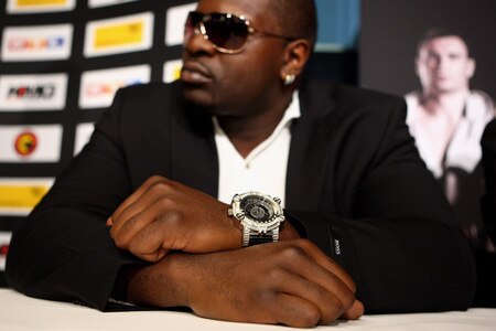 BERN, SWITZERLAND - OCTOBER 23:  Kevin Johnson attends a press conference at the Post Finance Arena on October 23, 2009 in Bern, Switzerland.The WBC Heavyweight Championship fight between Vitali Klitschko of Ukraine and Kevin Johnson of the United States will take place at the Finance Arena on December 12, 2009 in Bern, Switzerland.  <br /><br /><span class="help">(Photo by Miguel Villagran/Bongarts/Getty Images)</span>