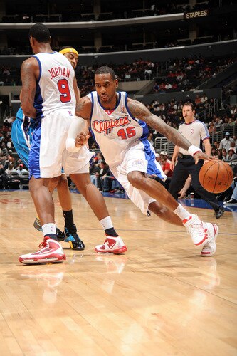 LOS ANGELES - OCTOBER 23:  Rasual Butler #45 of the Los Angeles Clippers drives to the basket during a preseason game against the New Orleans Hornets at Staples Center on October 23, 2009 in Los Angeles, California. <br /><br /><span class="help">(Photo by Andrew D. Bernstein/NBAE via Getty Images)</span>
