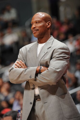 LOS ANGELES - OCTOBER 23: Head Coach Byron Scott of the New Orleans Hornets looks on during a game against the Los Angeles Clippers at Staples Center on October 23, 2009 in Los Angeles, California. <br /><br /><span class="help">(Photo by Noah Graham/NBAE via Getty Images)</span>