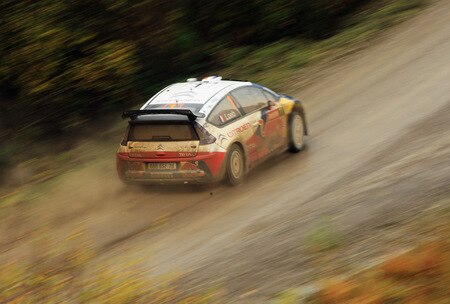RESOLVEN, WALES - OCTOBER 24:  Sebastien Loeb of France and Citroen in action during stage 10 of the Wales Rally GB 2009 at Rhondda on October 24, 2009 in Resolven, Wales.  <br /><br /><span class="help">(Photo by Bryn Lennon/Getty Images)</span>