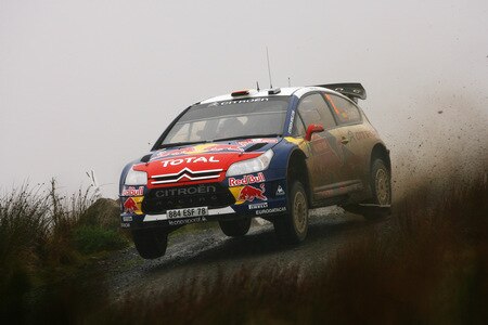 SENNYBRIDGE, WALES - OCTOBER 24:  Dani Sordo of Spain and Citroen Total WRT drives the Citroen C4 WRC during stage nine of the Wales Rally GB at Halfway on October 24, 2009 in Sennybridge, Wales.  <br /><br /><span class="help">(Photo by Paul Gilham/Getty Images)</span>