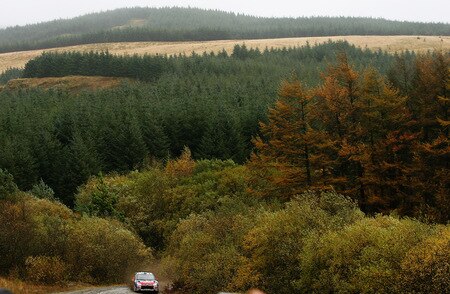 RESOLVEN, WALES - OCTOBER 24:  Sebastien Loeb of France and Citroen Total WRT drives the Citroen C4 WRC during stage ten of the Wales Rally GB at Rhondda on October 24, 2009 in Resolven, Wales.  <br /><br /><span class="help">(Photo by Paul Gilham/Getty Images)</span>