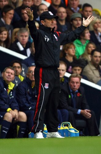 LONDON, ENGLAND - OCTOBER 24:  Tony Pulis of Stoke City looks on during the Barclays Premier League match between Tottenham Hotspur and Stoke City at White Hart Lane on October 24, 2009 in London, England.  <br /><br /><span class="help">(Photo by Clive Rose/Getty Images)</span>