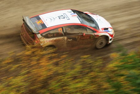RESOLVEN, WALES - OCTOBER 24: Sebastien Ogier of France and the Citroen Junior Rally Team in action during stage 10 of the Wales Rally GB 2009 at Rhondda on October 24, 2009 in Resolven, Wales.  <br /><br /><span class="help">(Photo by Bryn Lennon/Getty Images)</span>