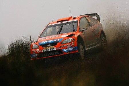 SENNYBRIDGE, WALES - OCTOBER 24:  Henning Solberg of Norway and Stobart VK M-Sport Ford Rally Team drives the Ford Focus RS WRC 08 during stage nine of the Wales Rally GB at Halfway on October 24, 2009 in Sennybridge, Wales.  <br /><br /><span class="help">(Photo by Paul Gilham/Getty Images)</span>