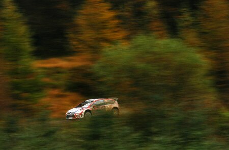 RESOLVEN, WALES - OCTOBER 24:  Sebastien Ogier of France and Citroen Junior Team drives the Citroen C4 WRC during stage ten of the Wales Rally GB at Rhondda on October 24, 2009 in Resolven, Wales.  <br /><br /><span class="help">(Photo by Paul Gilham/Getty Images)</span>