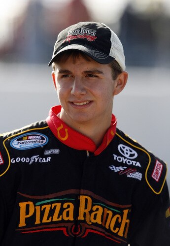 MEMPHIS, TN - OCTOBER 24:   Matt DiBenedetto, driver of the #20 Pizza Ranch Toyota stands on the grid during qualifying for the NASCAR Nationwide series Kroger 'On Track For  Cure' 250 race at the Memphis Motorsports Park on October 24, 2009 in Memphis, Tennessee.  <br /><br /><span class="help">(Photo by John Sommers II/Getty Images)</span>