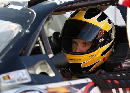 MEMPHIS, TN - OCTOBER 24:   Blake Koch driver of the #81 Joe Michael/Crusader Staffing Dodge sits in his car on the grid during qualifying for the NASCAR Nationwide series Kroger 'On Track For  Cure' 250 race at the Memphis Motorsports Park on October 24, 2009 in Memphis, Tennessee.  <br /><br /><span class="help">(Photo by John Sommers II/Getty Images)</span>