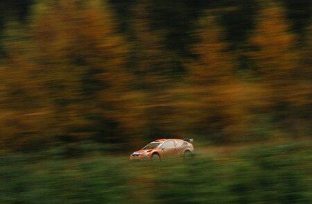 RESOLVEN, WALES - OCTOBER 24:  Henning Solberg of Norway and Stobart VK M-Sport Ford Rally Team drives the Ford Focus RS WRC 08 during stage ten of the Wales Rally GB at Rhondda on October 24, 2009 in Resolven, Wales.  <br /><br /><span class="help">(Photo by Paul Gilham/Getty Images)</span>
