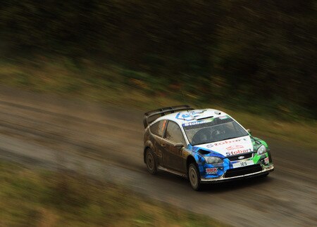 RESOLVEN, WALES - OCTOBER 24:  Mathew Wilson of Great Britain and Stobart VK M-Sport Ford Rally Team in action during stage 10 of the Wales Rally GB 2009 at Rhondda on October 24, 2009 in Resolven, Wales.  <br /><br /><span class="help">(Photo by Bryn Lennon/Getty Images)</span>