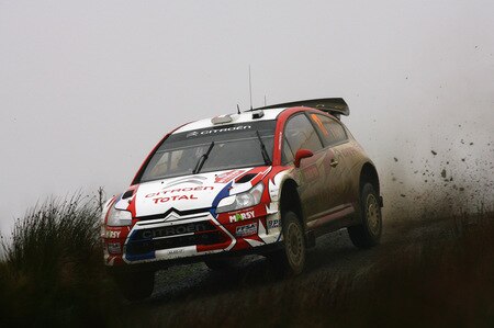 SENNYBRIDGE, WALES - OCTOBER 24:  Sebastien Ogier of France and Citroen Junior Team drives the Citroen C4 WRC during stage nine of the Wales Rally GB at Halfway on October 24, 2009 in Sennybridge, Wales.  <br /><br /><span class="help">(Photo by Paul Gilham/Getty Images)</span>