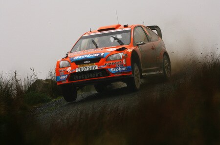 SENNYBRIDGE, WALES - OCTOBER 24:  Henning Solberg of Norway and Stobart VK M-Sport Ford Rally Team drives the Ford Focus RS WRC 08 during stage nine of the Wales Rally GB at Halfway on October 24, 2009 in Sennybridge, Wales.  <br /><br /><span class="help">(Photo by Paul Gilham/Getty Images)</span>