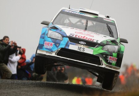 SENNYBRIDGE, WALES - OCTOBER 24:  Mathew Wilson of Great Britain and the Stobart VK M-Sport Ford Rally Team in action during stage 9 of the Wales Rally GB 2009 at Halfway on October 24, 2009 in Sennybridge, Wales.  <br /><br /><span class="help">(Photo by Bryn Lennon/Getty Images)</span>